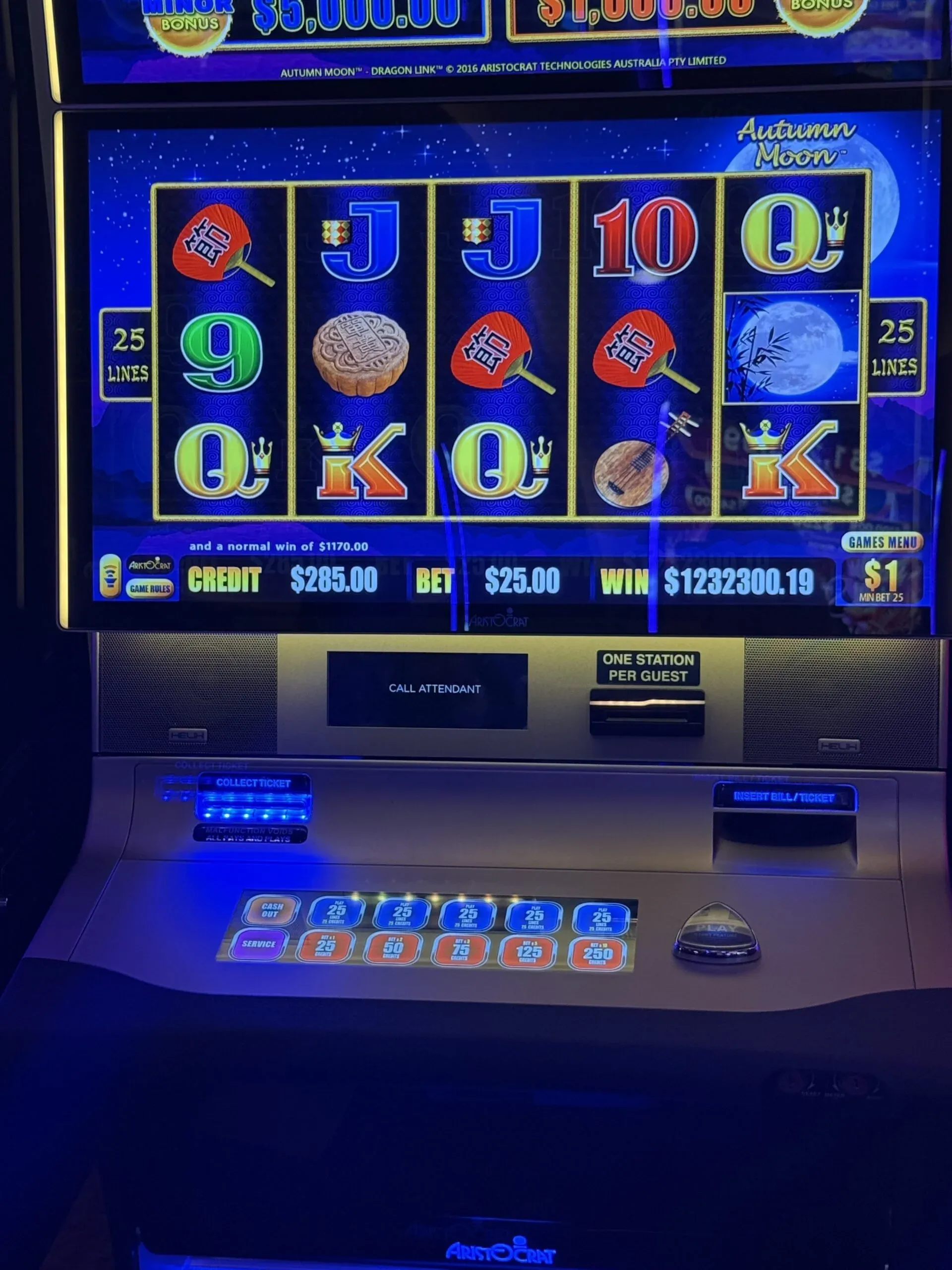 Abstract casino lighting